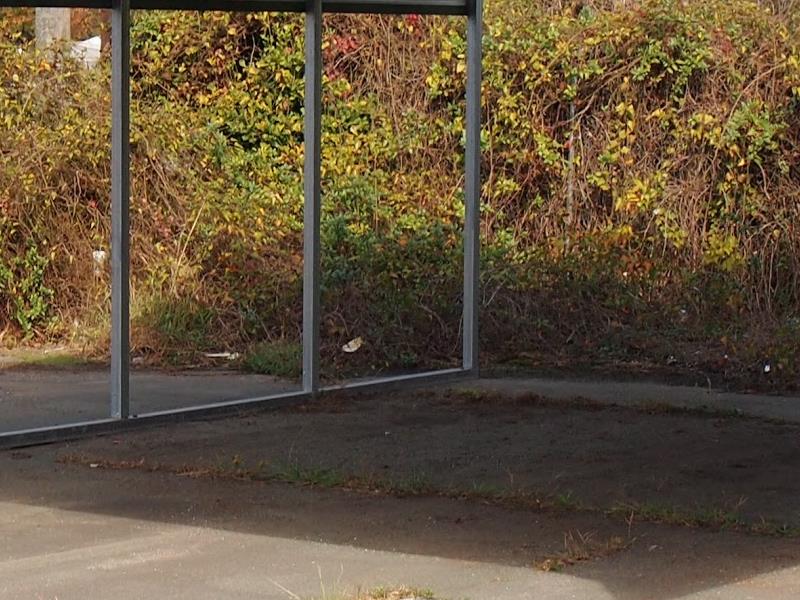 vertical carport with gables and trimmed half panels 2