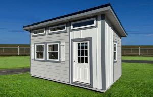 wooden shed with transom 300x190