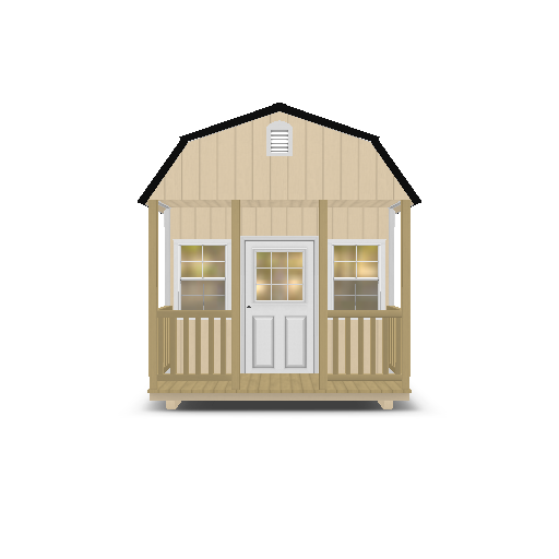 Lofted Barn With End Porch