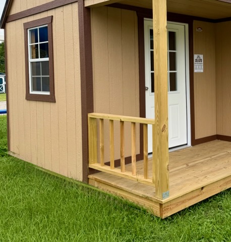 12 X 20 Lofted Barn With Side Porch