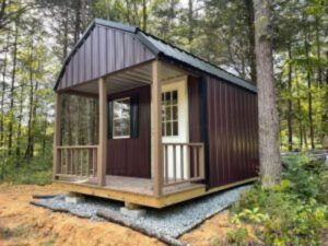 porch model storage shed