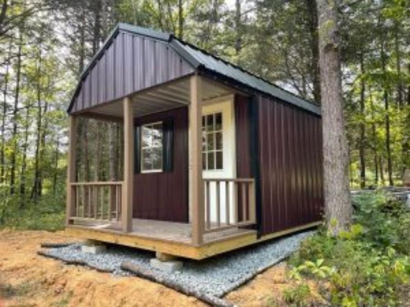 porch model storage shed