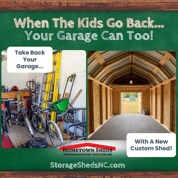 take back your garage with a new shed