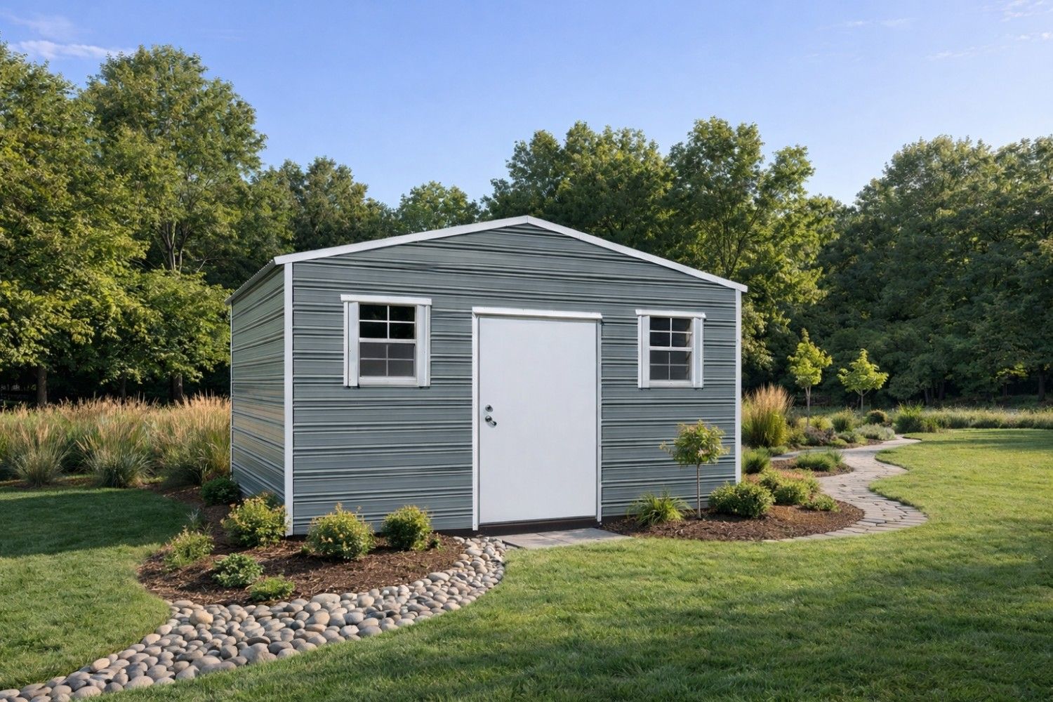 16×8 Side Garden Shed with Electric  #13550