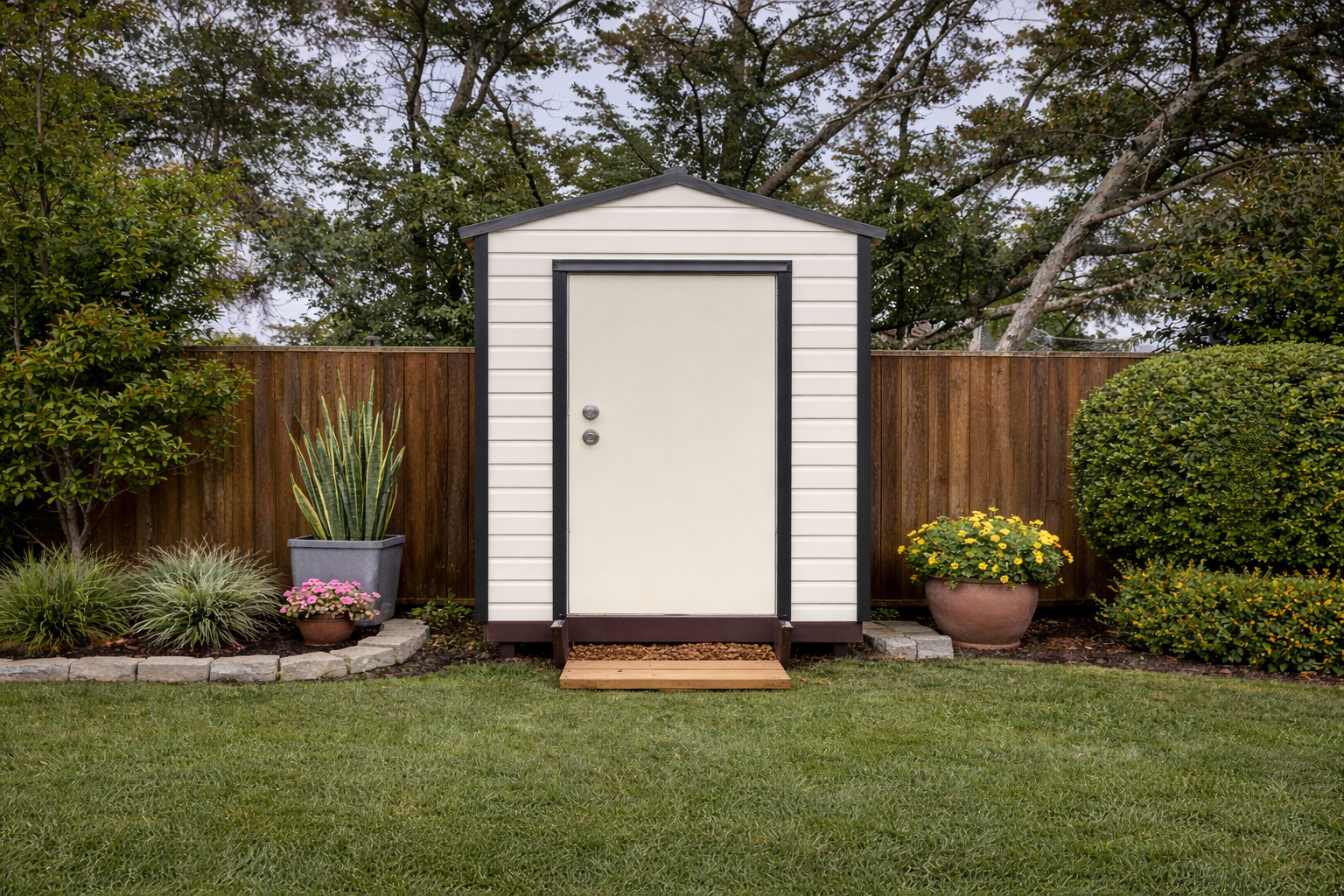 6×10 Garden Shed with Electric #4400