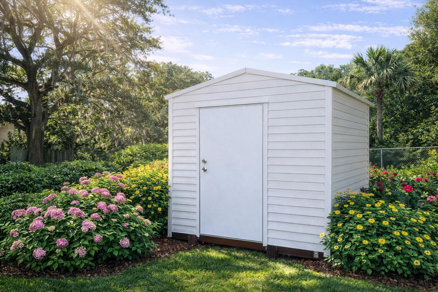 8×10 Garden Shed with Electricity   # 13552