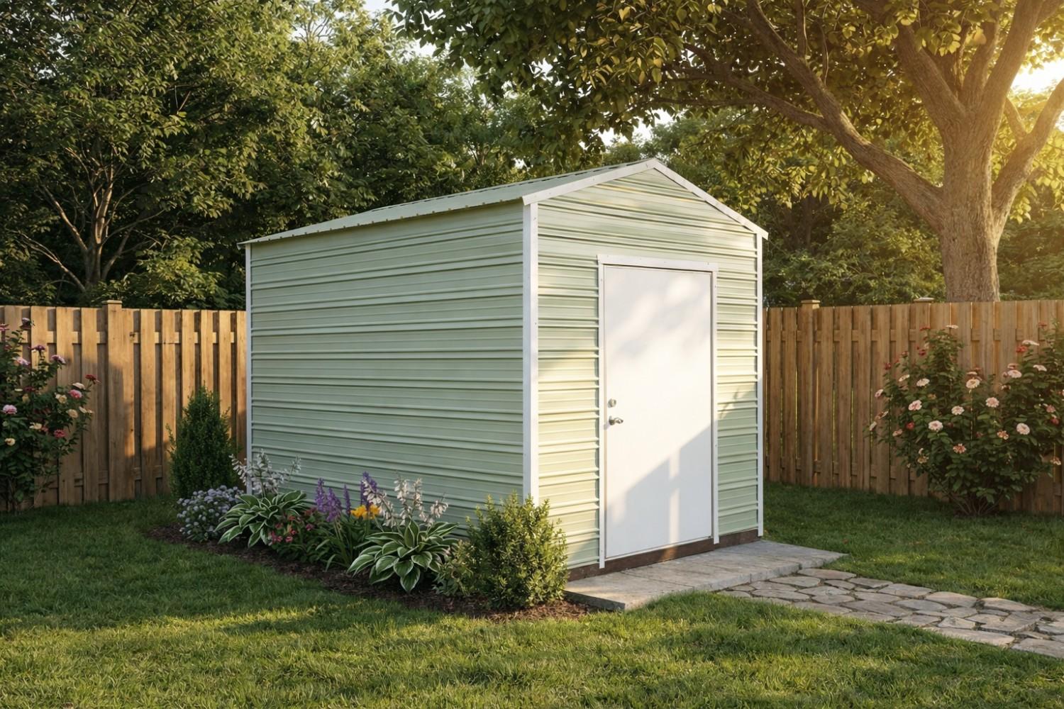 8×10 Garden Shed with Electric  #13548