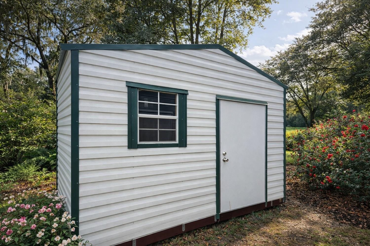 12×10 Garden Shed with Electric #27175