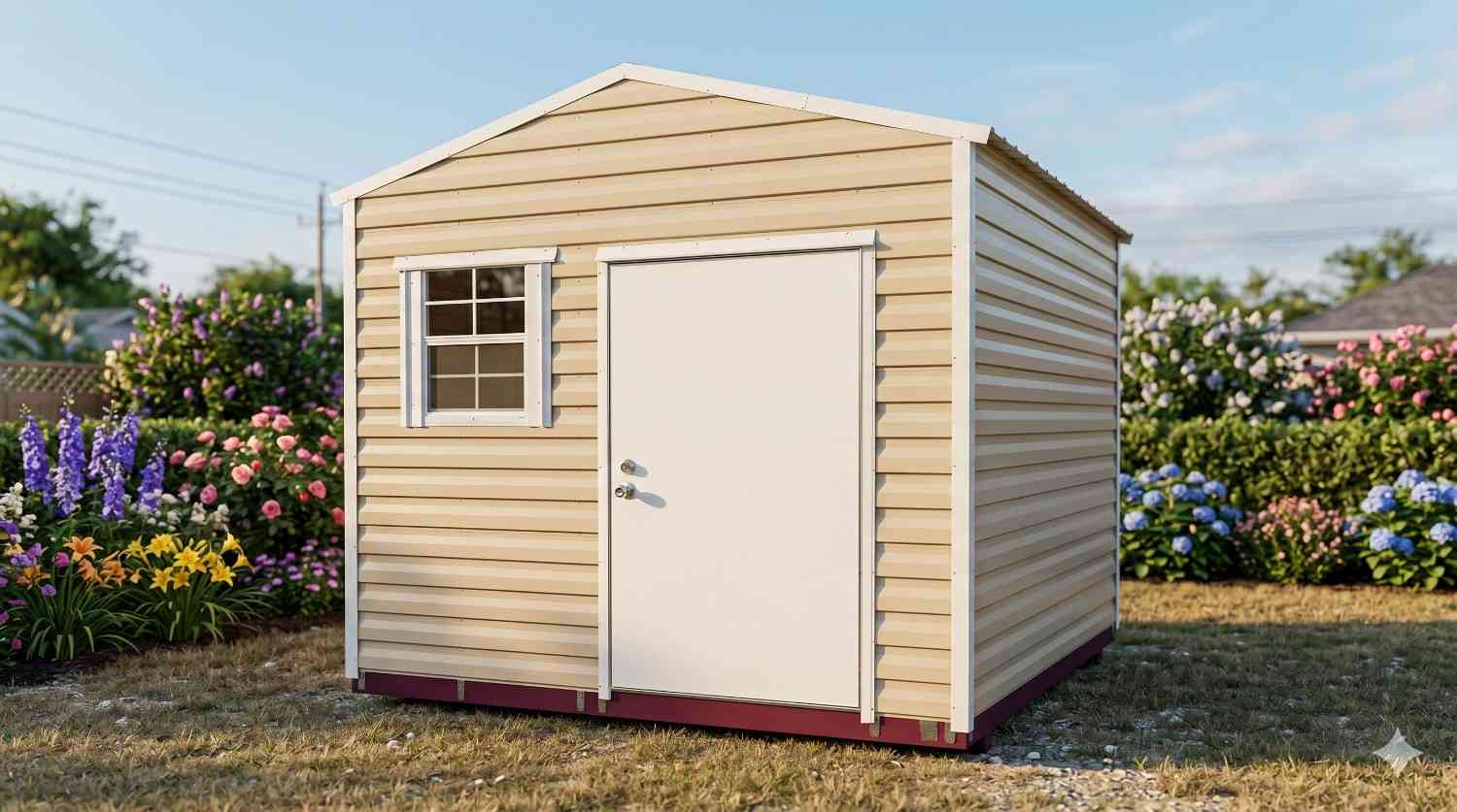 10×6 Side Garden Shed With Electric  #4412 Brick City Buildings