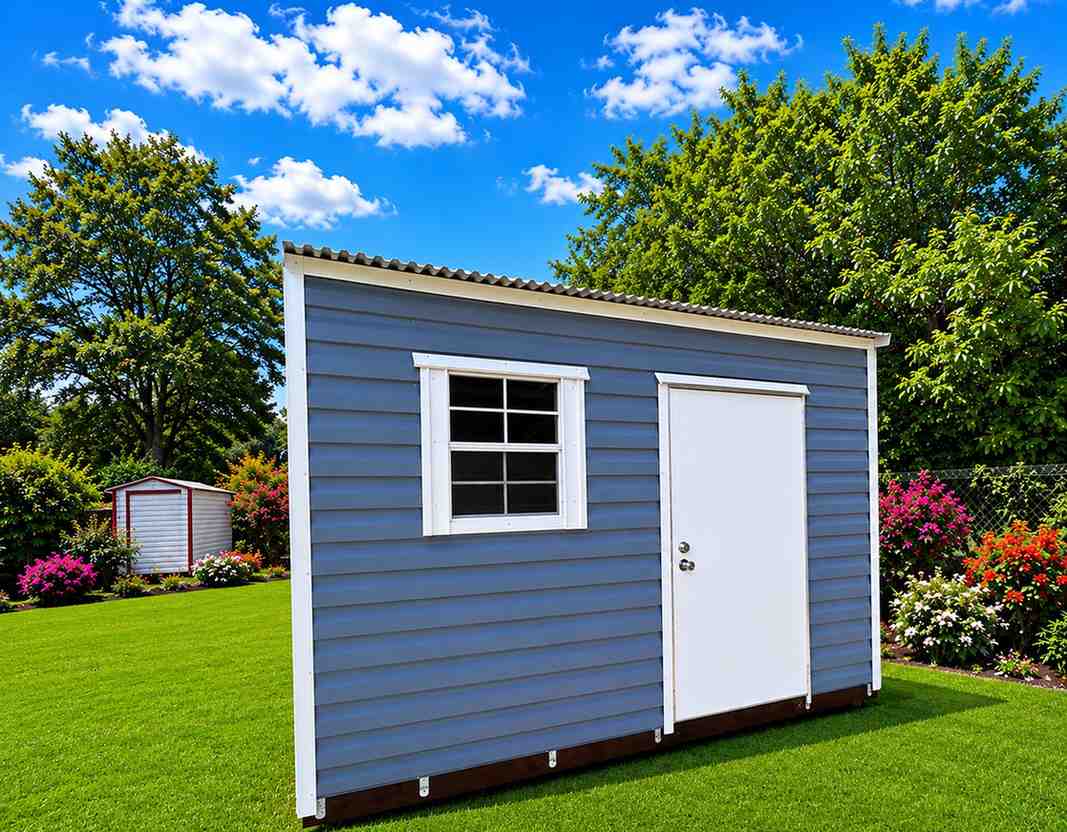 12×8 Metal Garden Storage Shed with Electric Free Delivery Jacksonville Rent to Own or Zero Interest Financing 13585