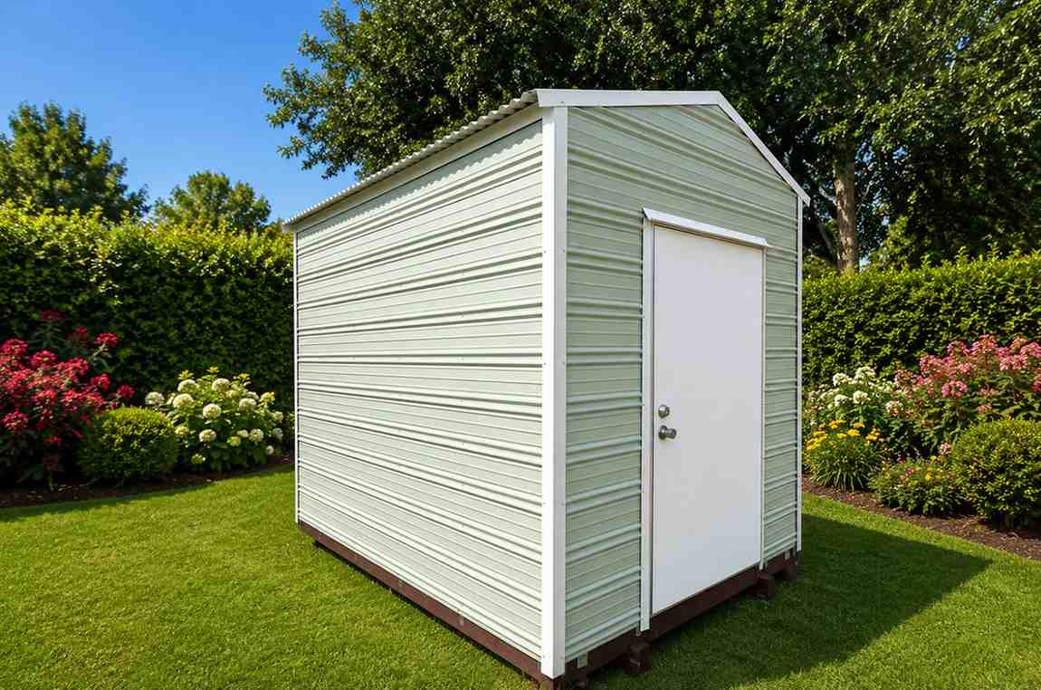 8×10 Garden Shed with Electric   #13590