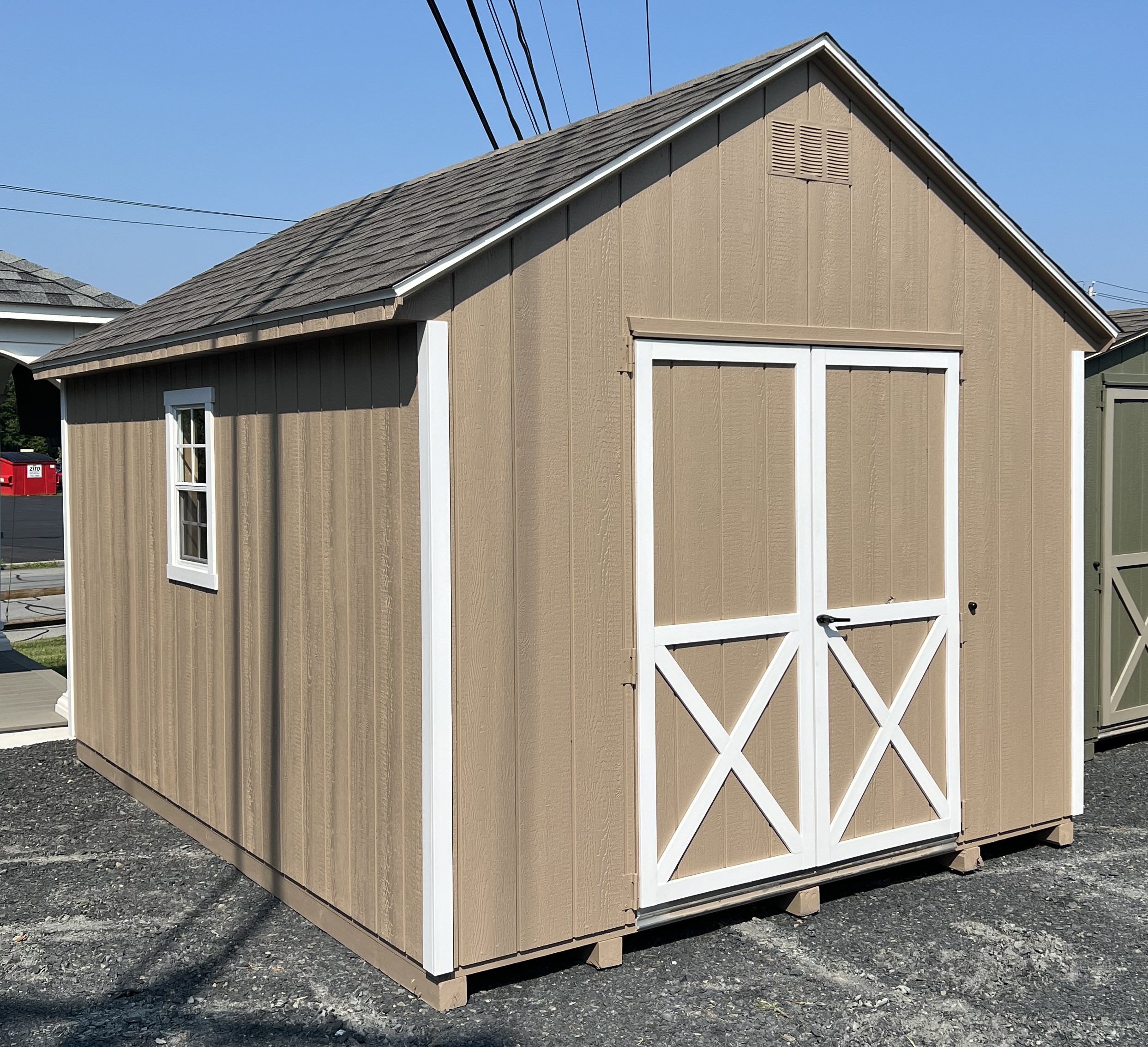 2024 10' x 14' Heritage A Frame Buckskin DT