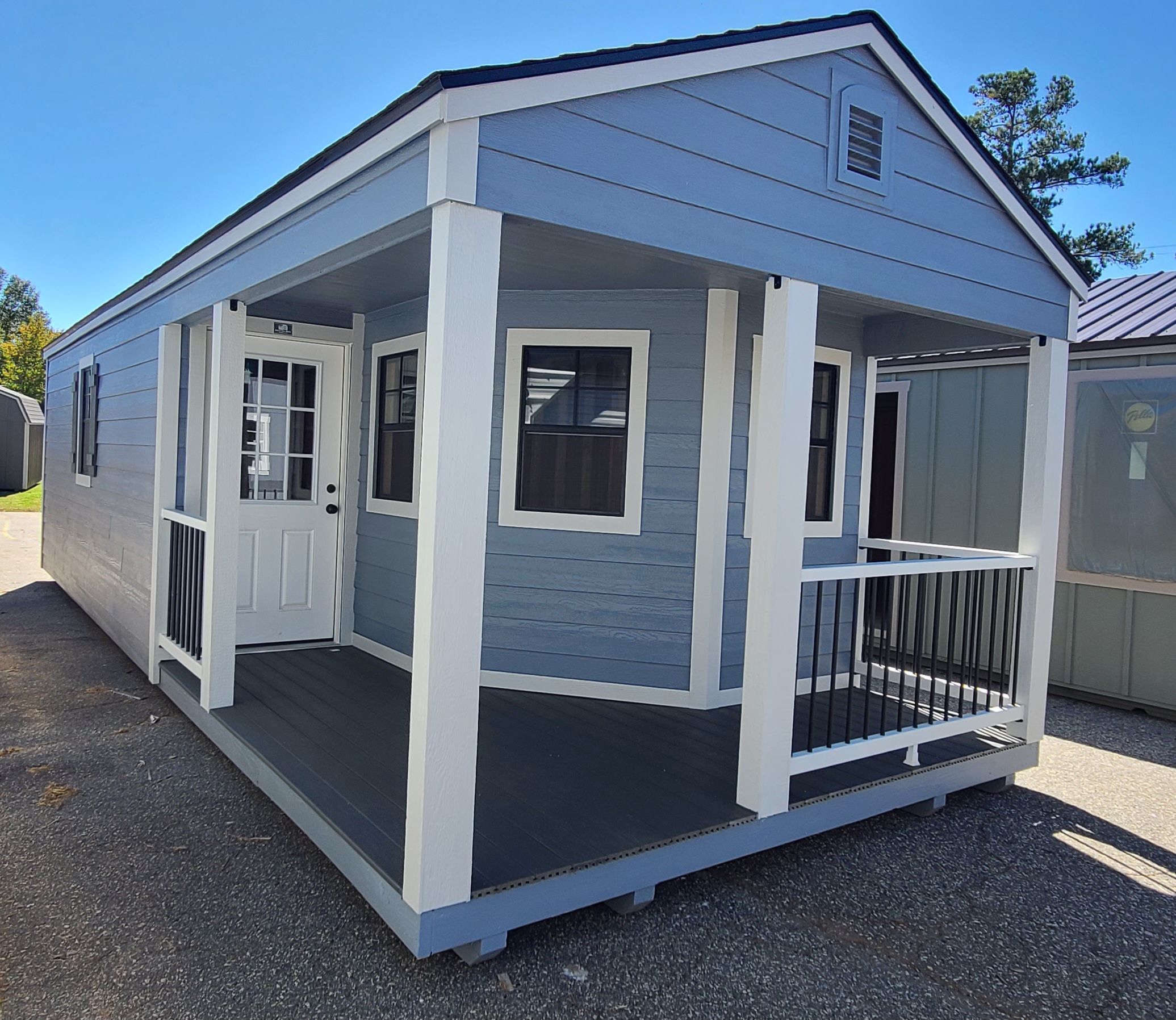 12×32 Left Cottage Deluxe Porch