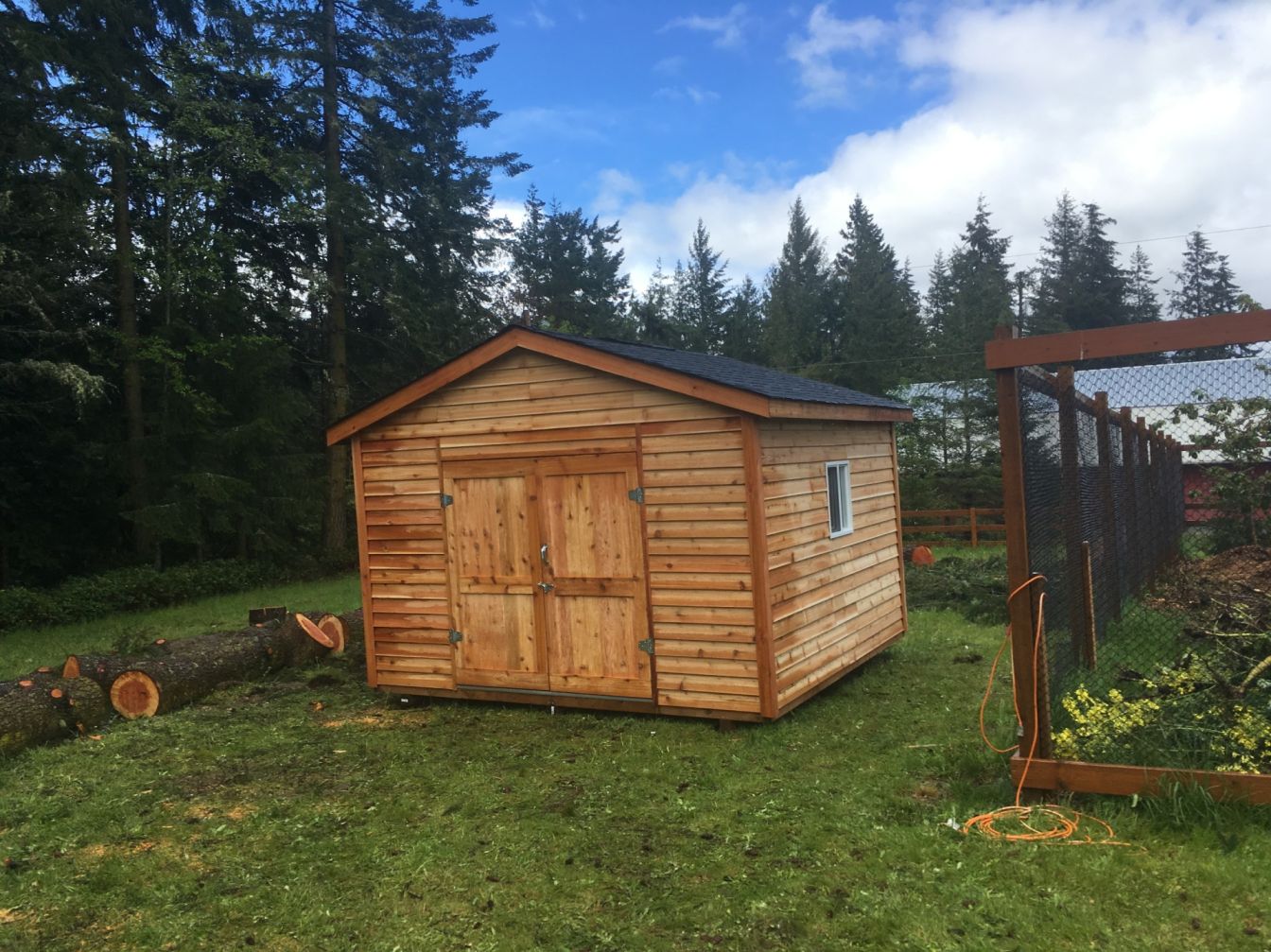 12x12 Standard Cedar Shed - Monroe Shed Depot