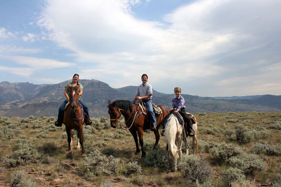Sara Falch and family, on their beautiful land in Missouri