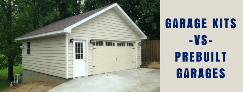 garage kits vs prebuild garages