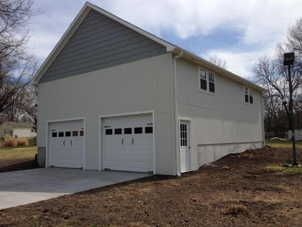 2 car garage with workshop