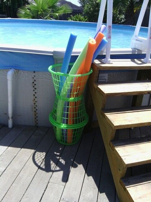 above ground pool storage
