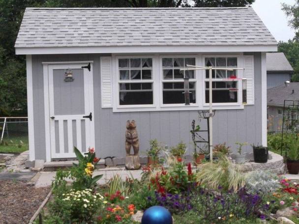 shed landscaping