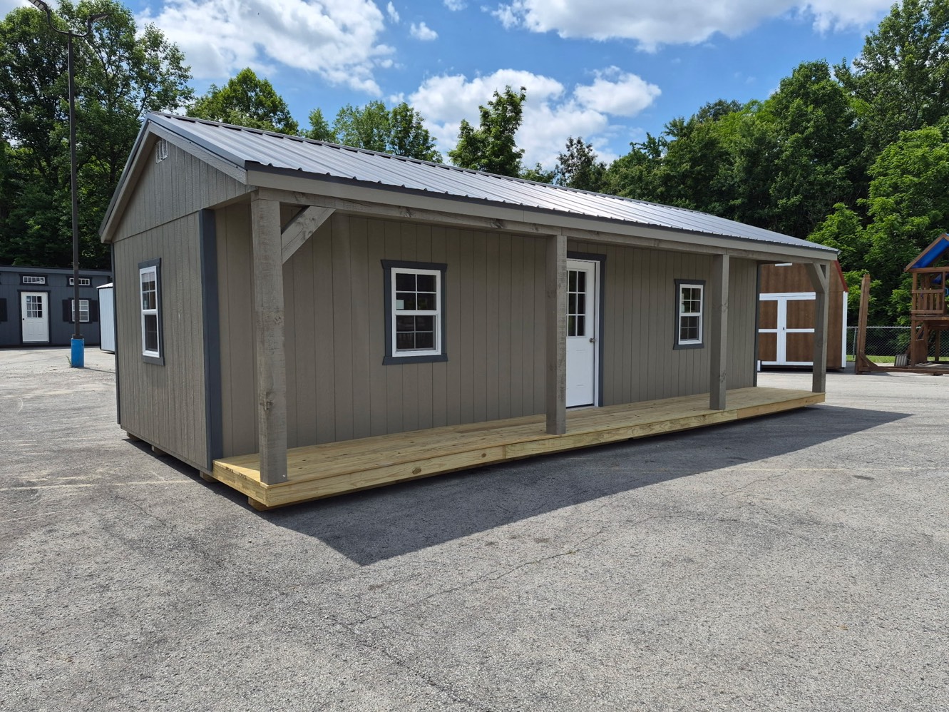 16×32 Rustic Cabin #4007