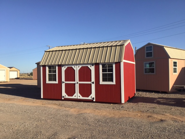 10×16 Side Lofted Barn (Stolen Kiss/ White)