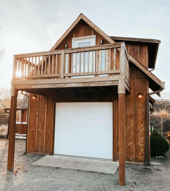 custom built garage