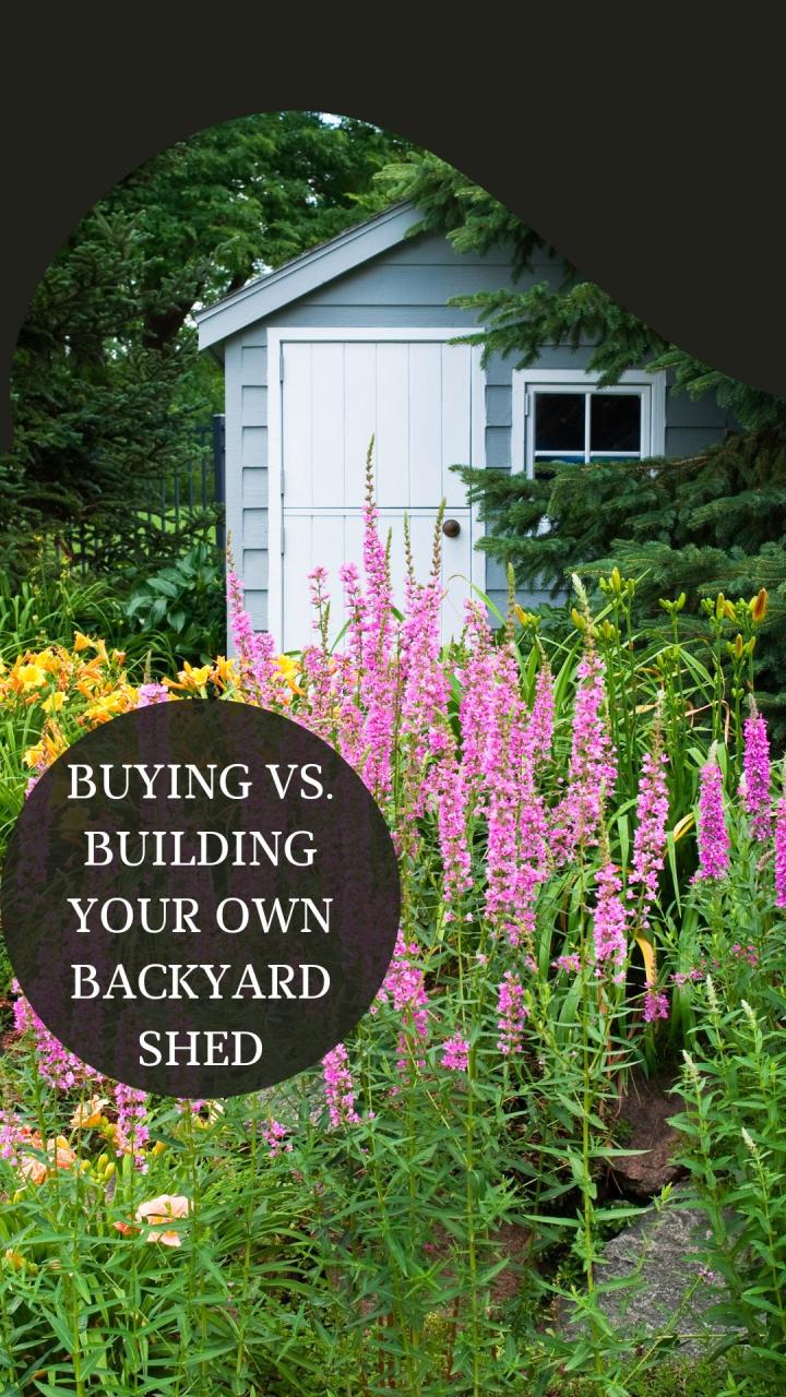 Buying vs. Building Your Own Backyard Shed