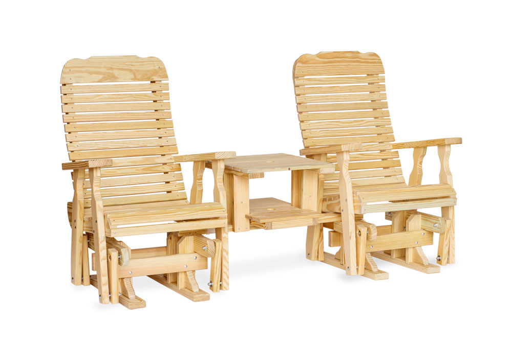 Easy-Back Dbl Glider w/Table