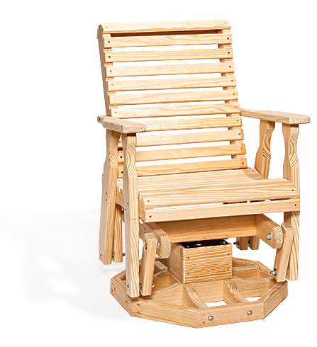 Roll-Back Swivel Glider
