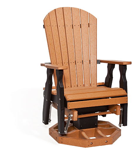 Swivel Fan Back Glider