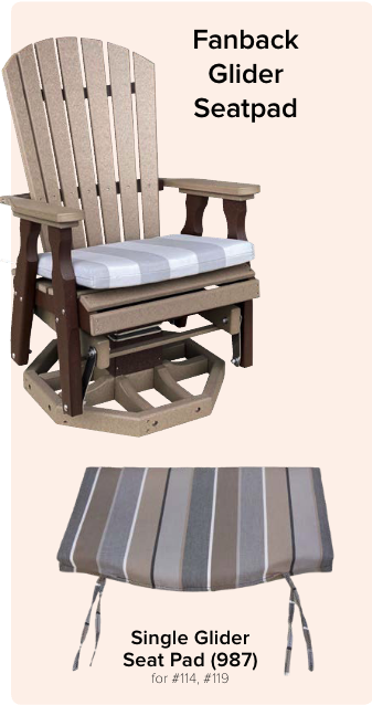 46” Fanback Glider seat for #340