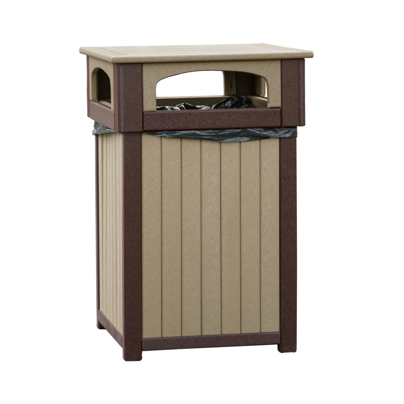 Trash Receptacle four hole