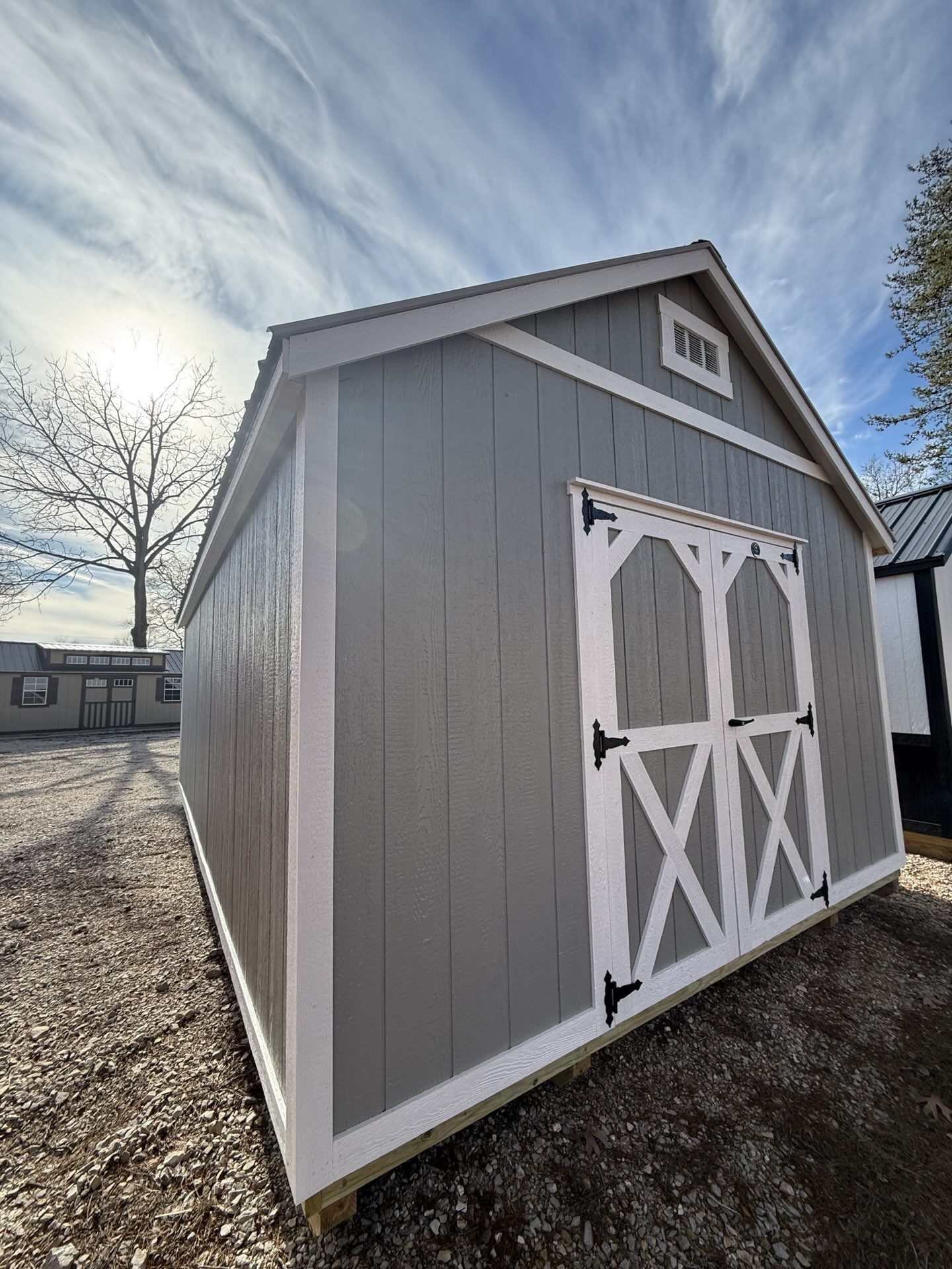 [20123] - 12x20 Lofted Utility Shed - Beckden Buildings