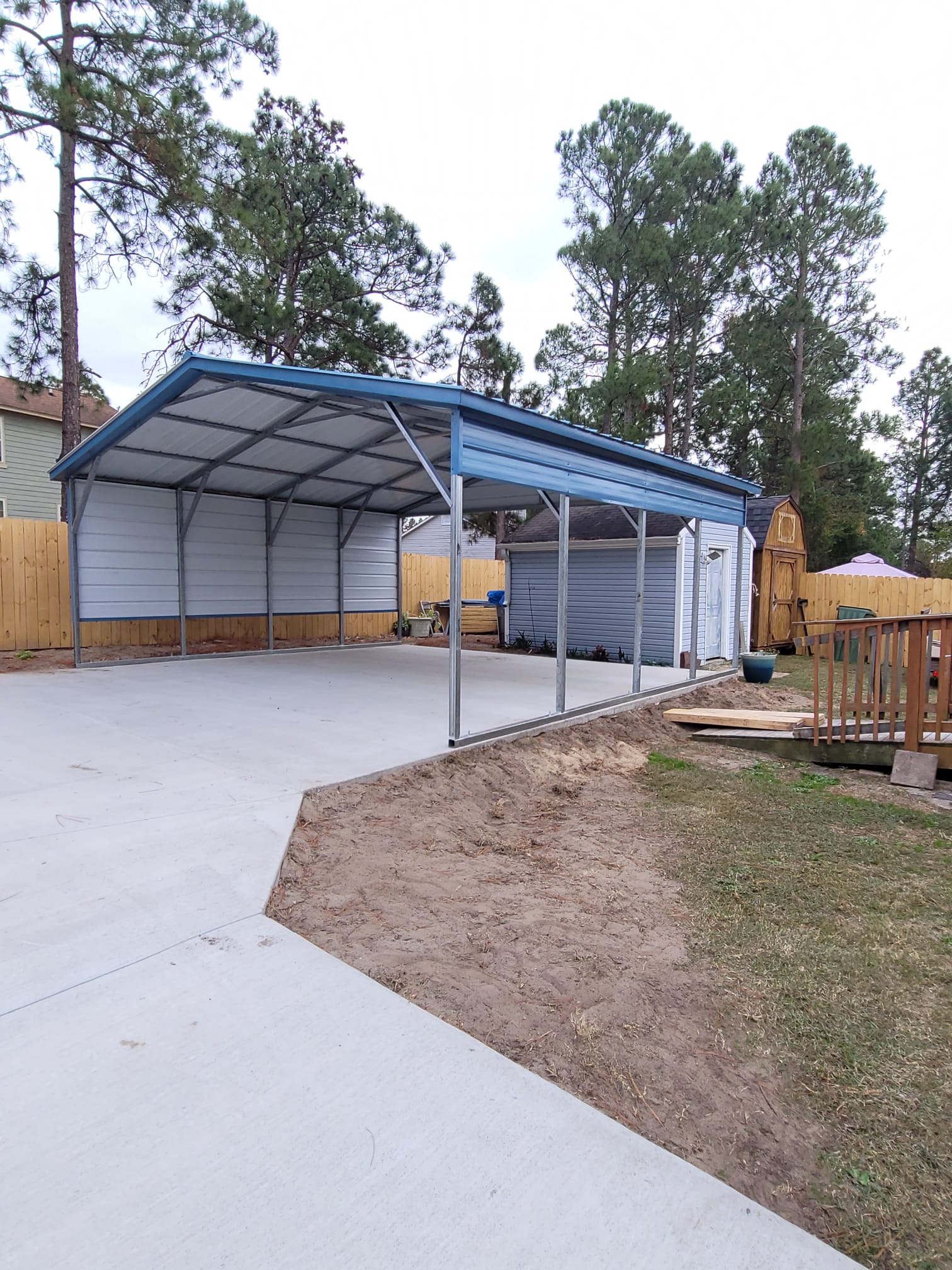 Carport Bearded Bryan Buildings & Barns