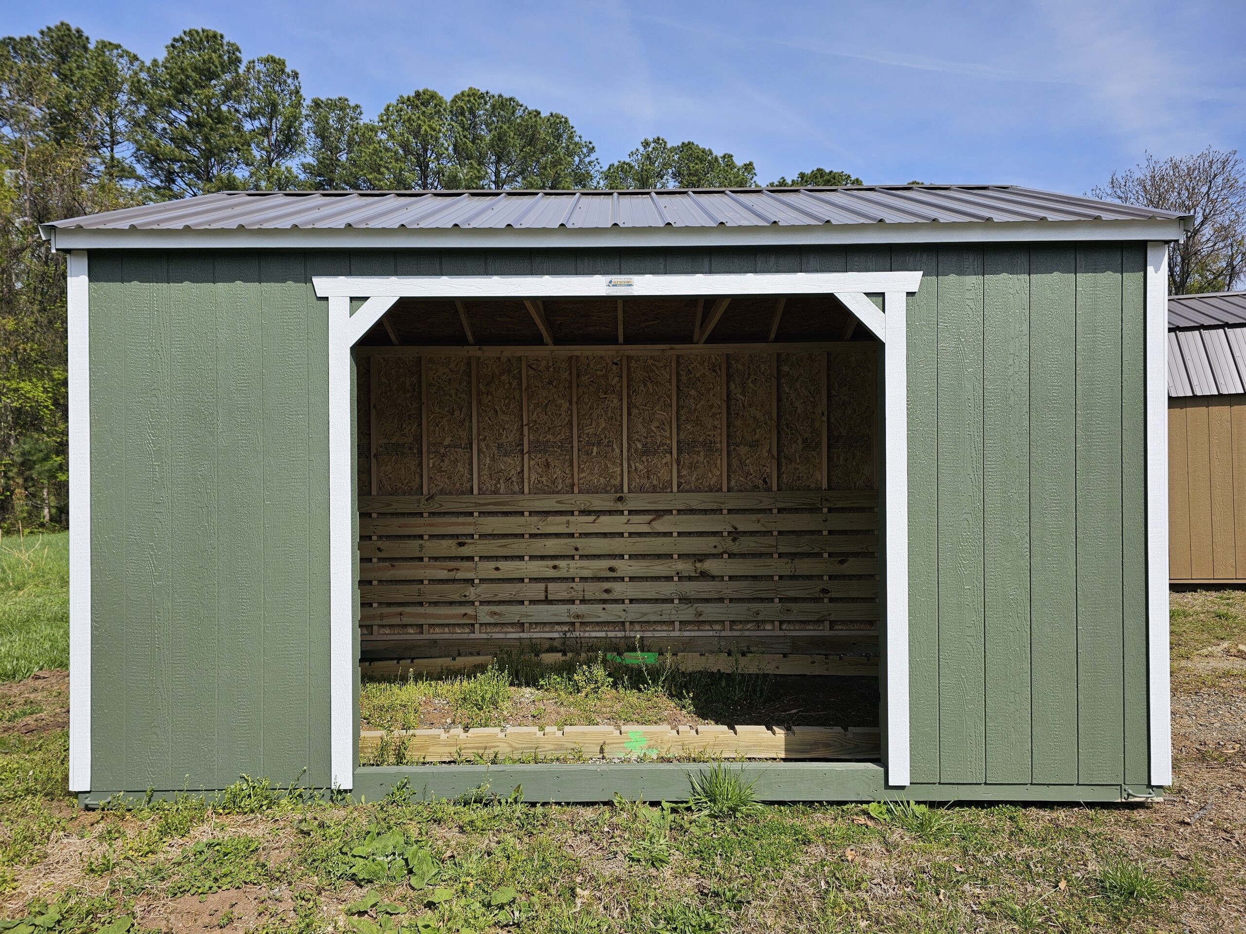 10X16 Animal Shelter 8' Walls – VA12166