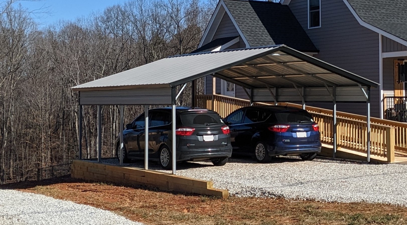 20’x21’x8′ Standard Carport (Vertical Roof)