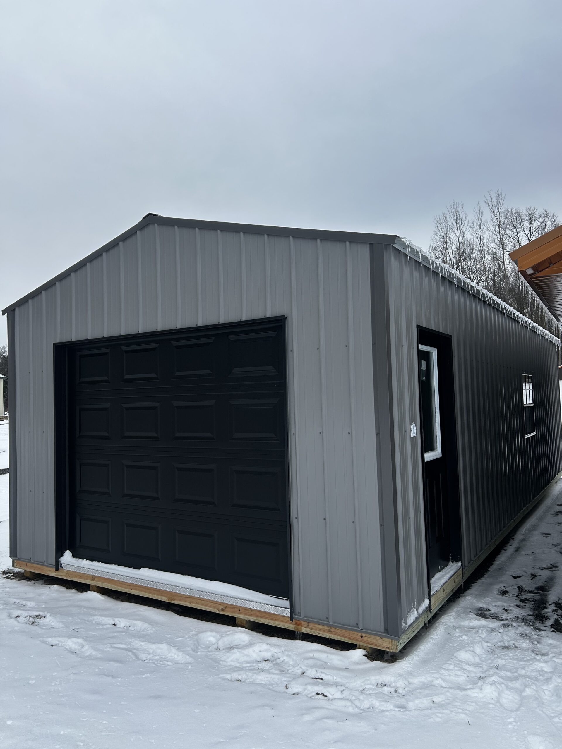 16x36x8 Portable Garage (21) - Wanna Buy Sheds