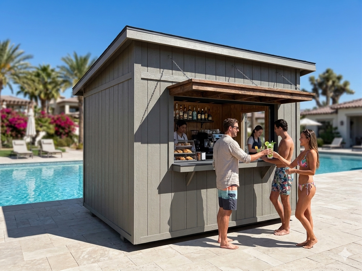 10X12 BAR (Party Bar, Snack Bar, Tavern, Ticket Booth, Concession Stand) Stock #11998