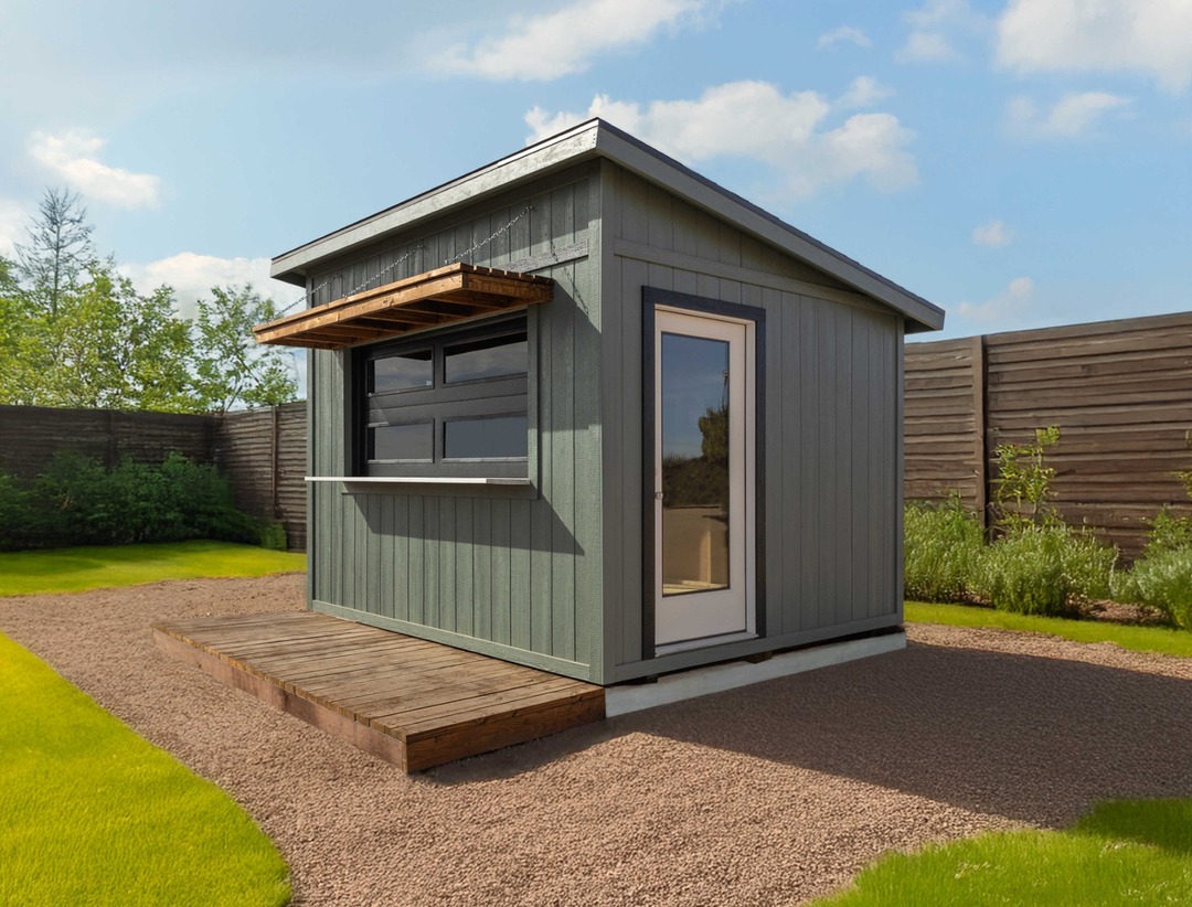 Sectional Door Bar Shed