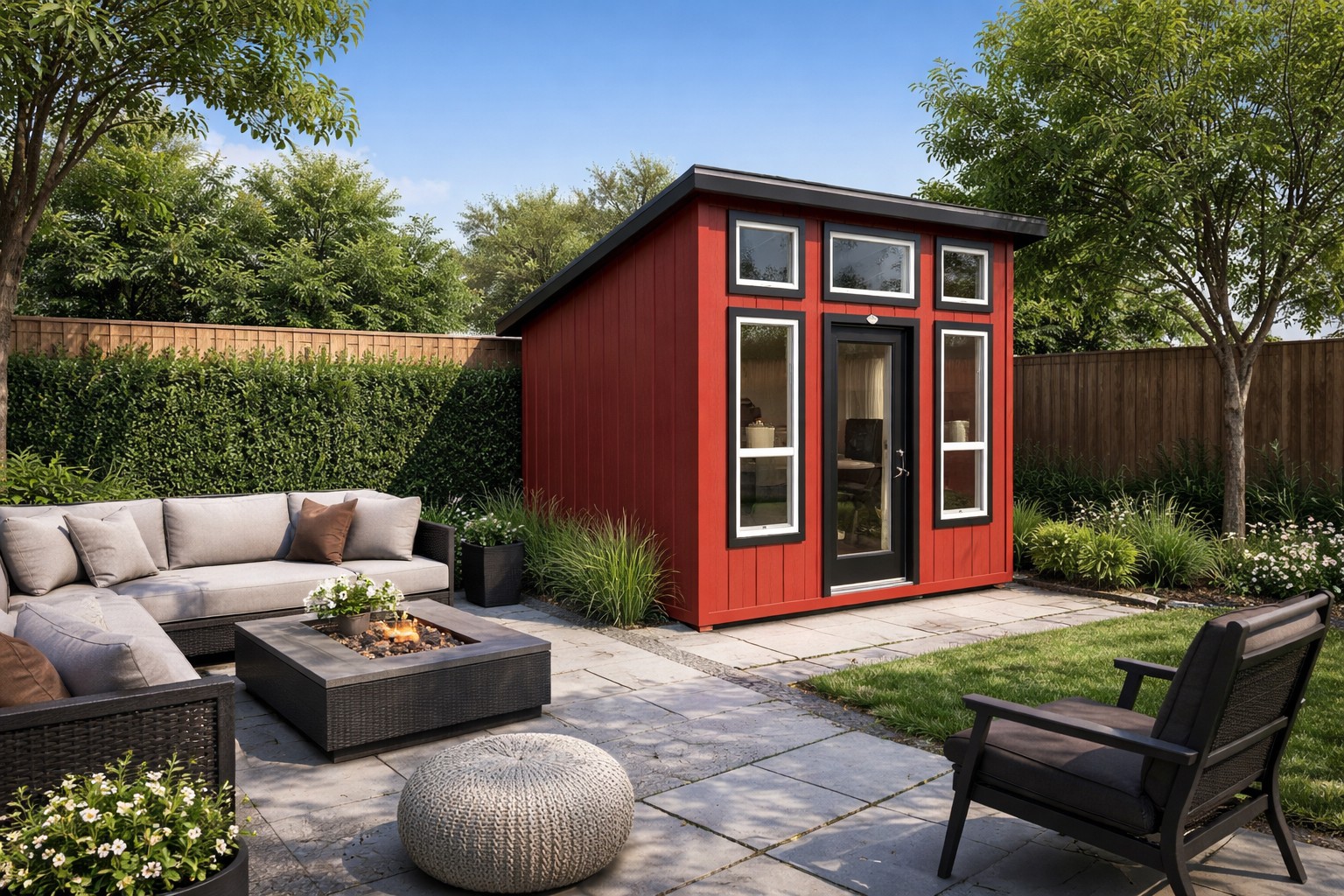 10x12 Tall Modern Retreat STK #11807