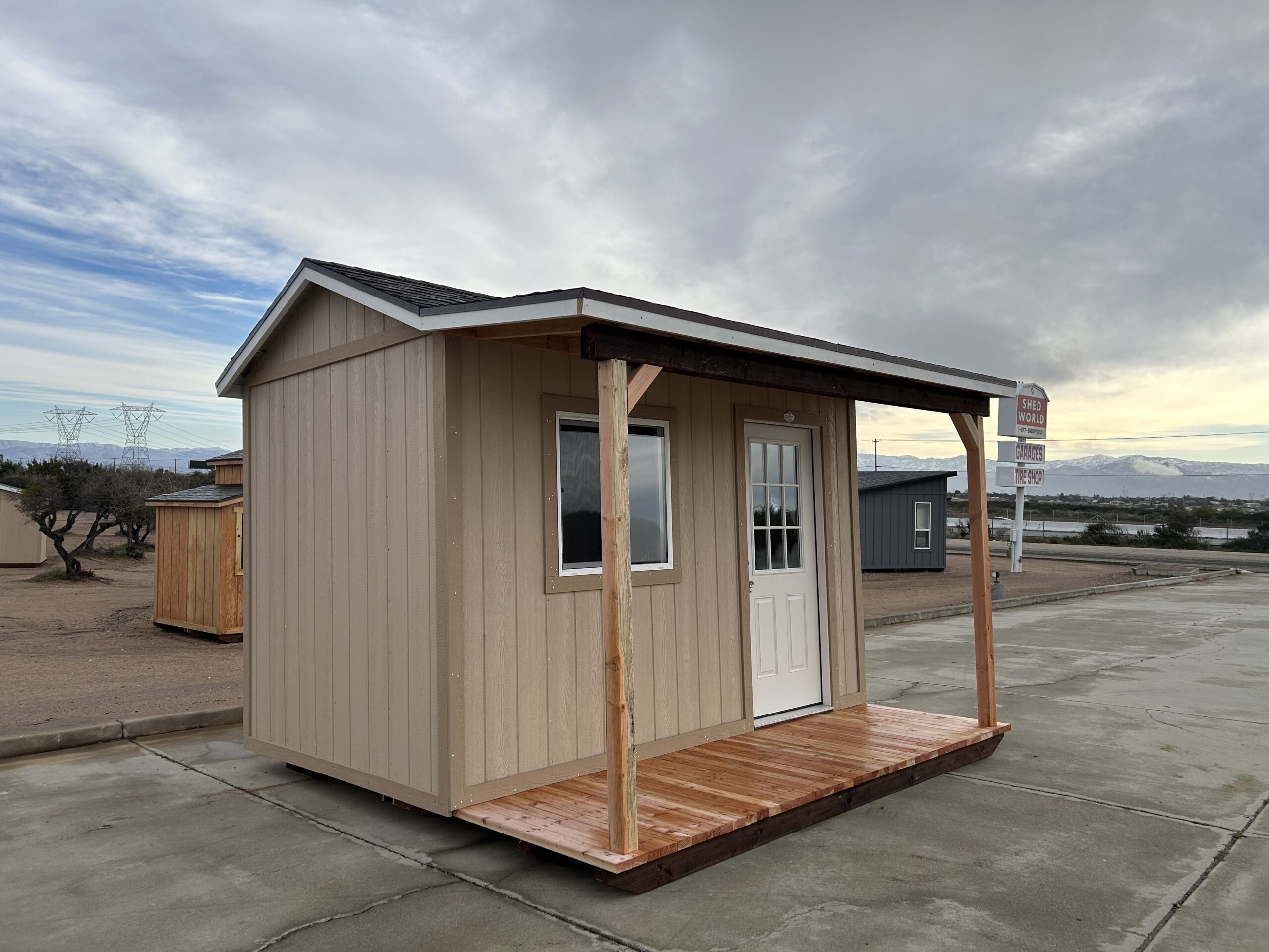 12x8 Tall Peak Porch 8 Stock# 11960