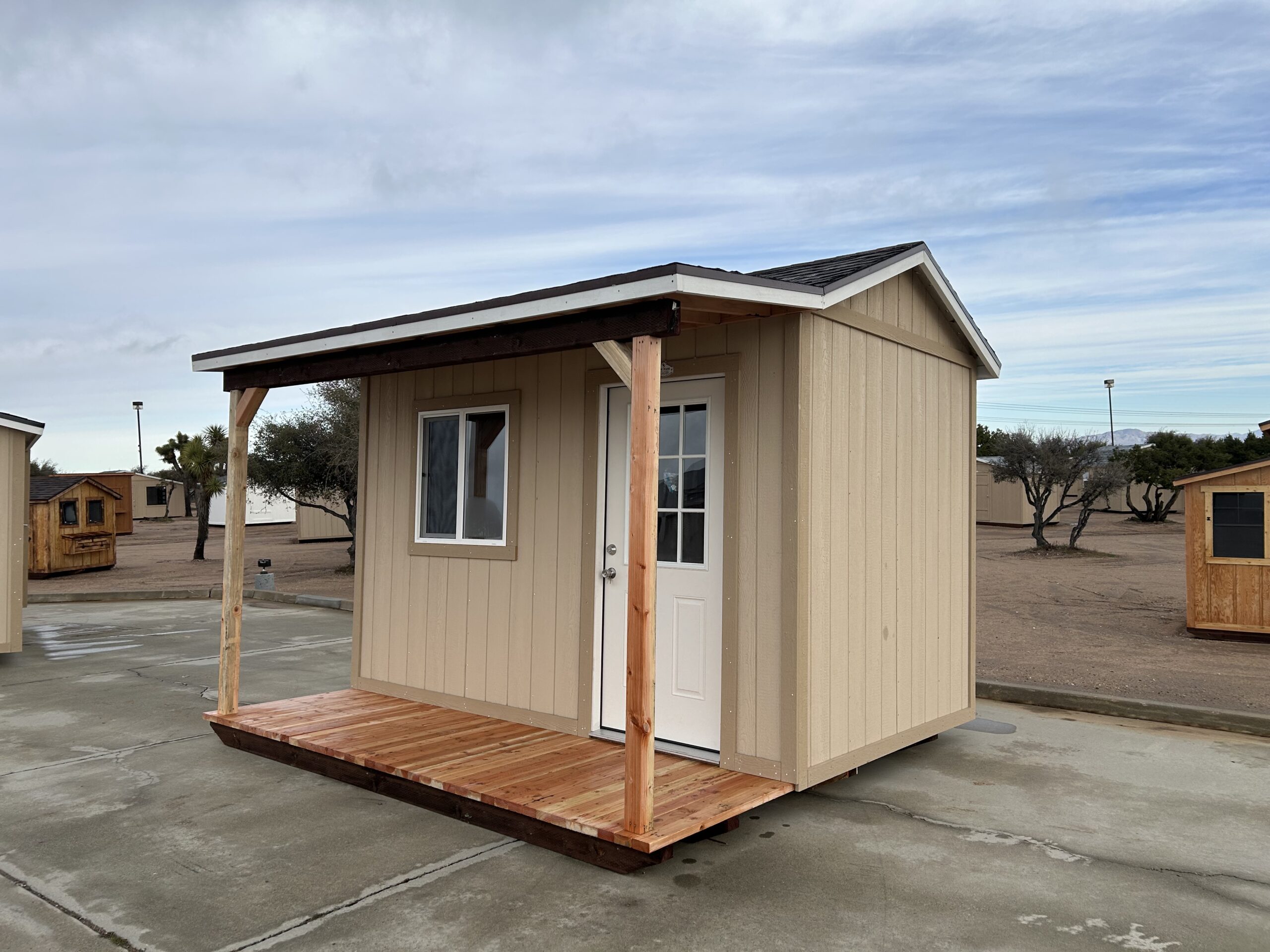 12x8 Tall Peak Porch 8 Stock# 11960