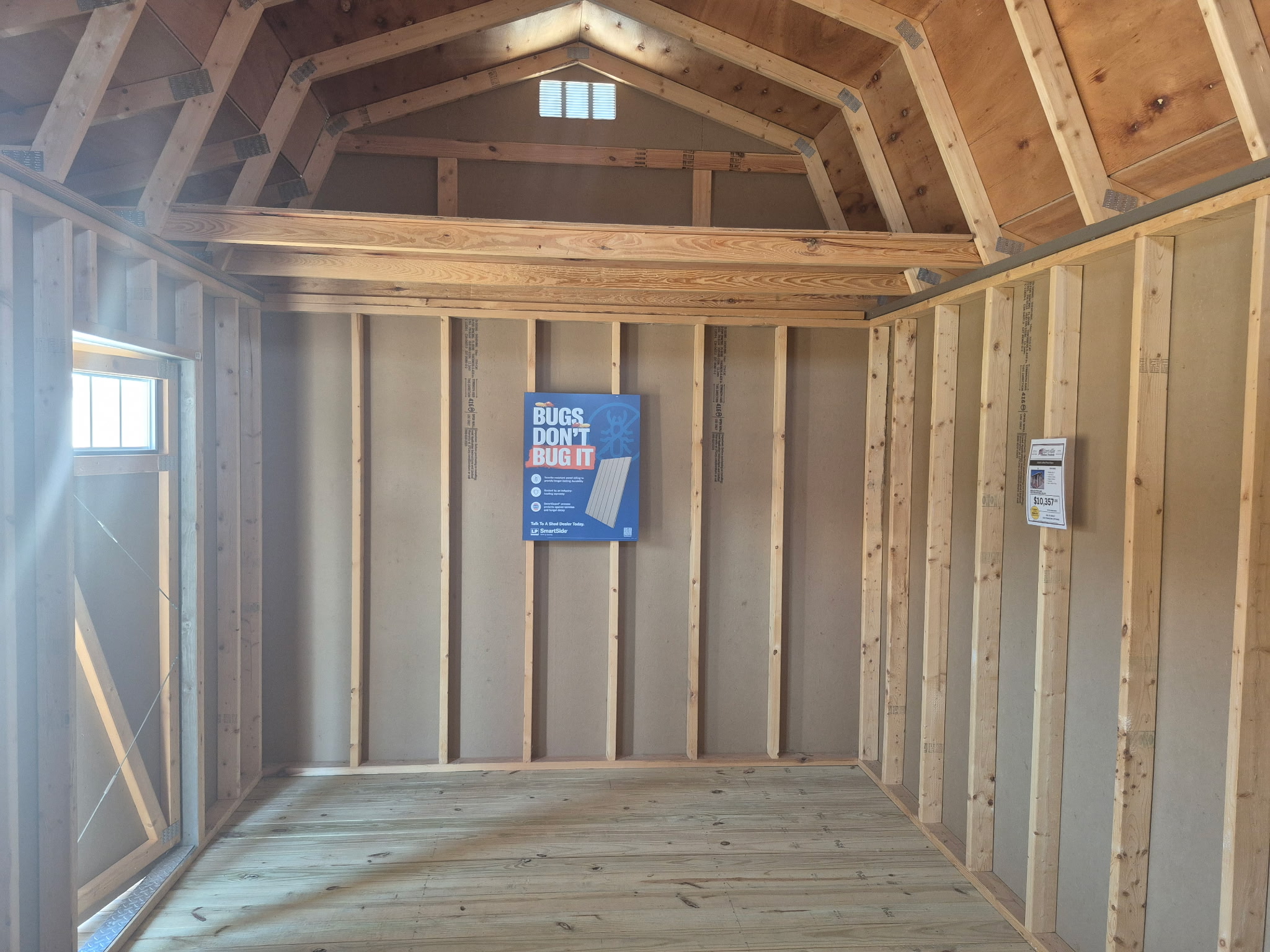 #40 10’x16’ 4’ Porch Barn DISPLAY MODEL 7’walls