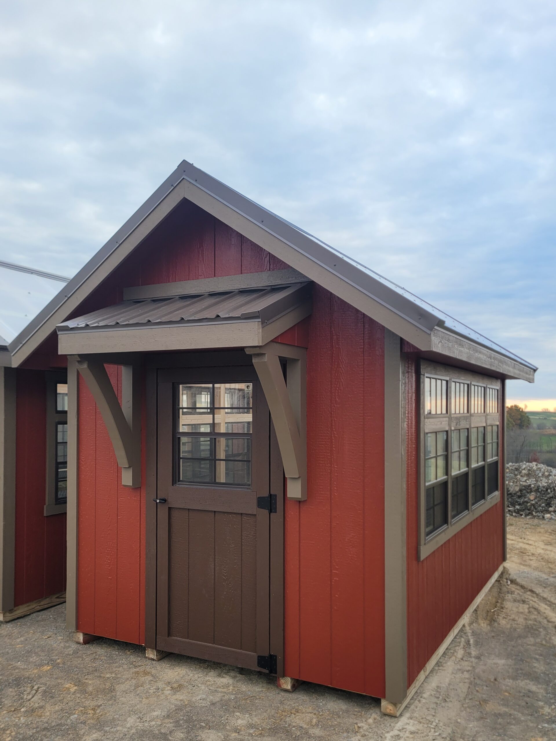 #59 8’x12′ 6ft wall Greenhouse