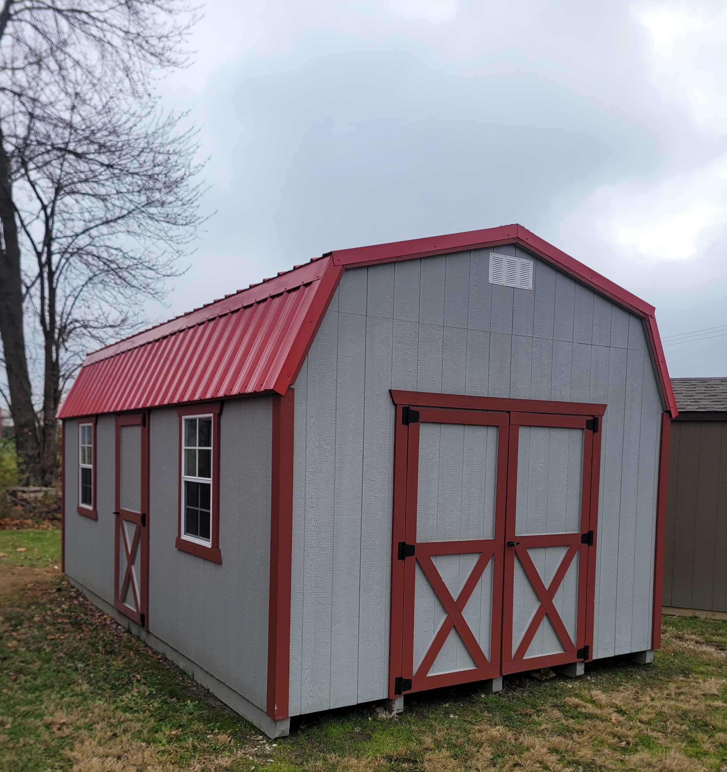 #72 12’x20′ 6ft wall Standard Barn DISPLAY MODEL