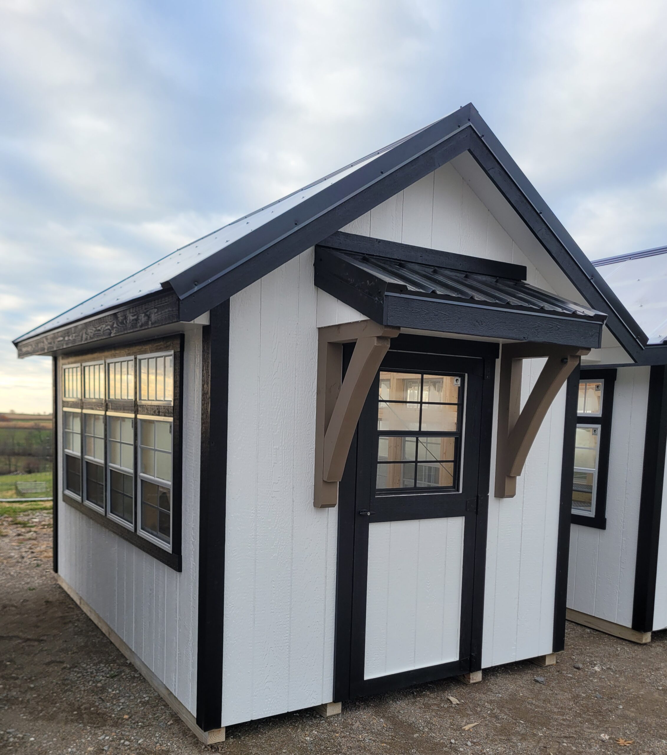 #53 8’x12′ 6ft wall Greenhouse