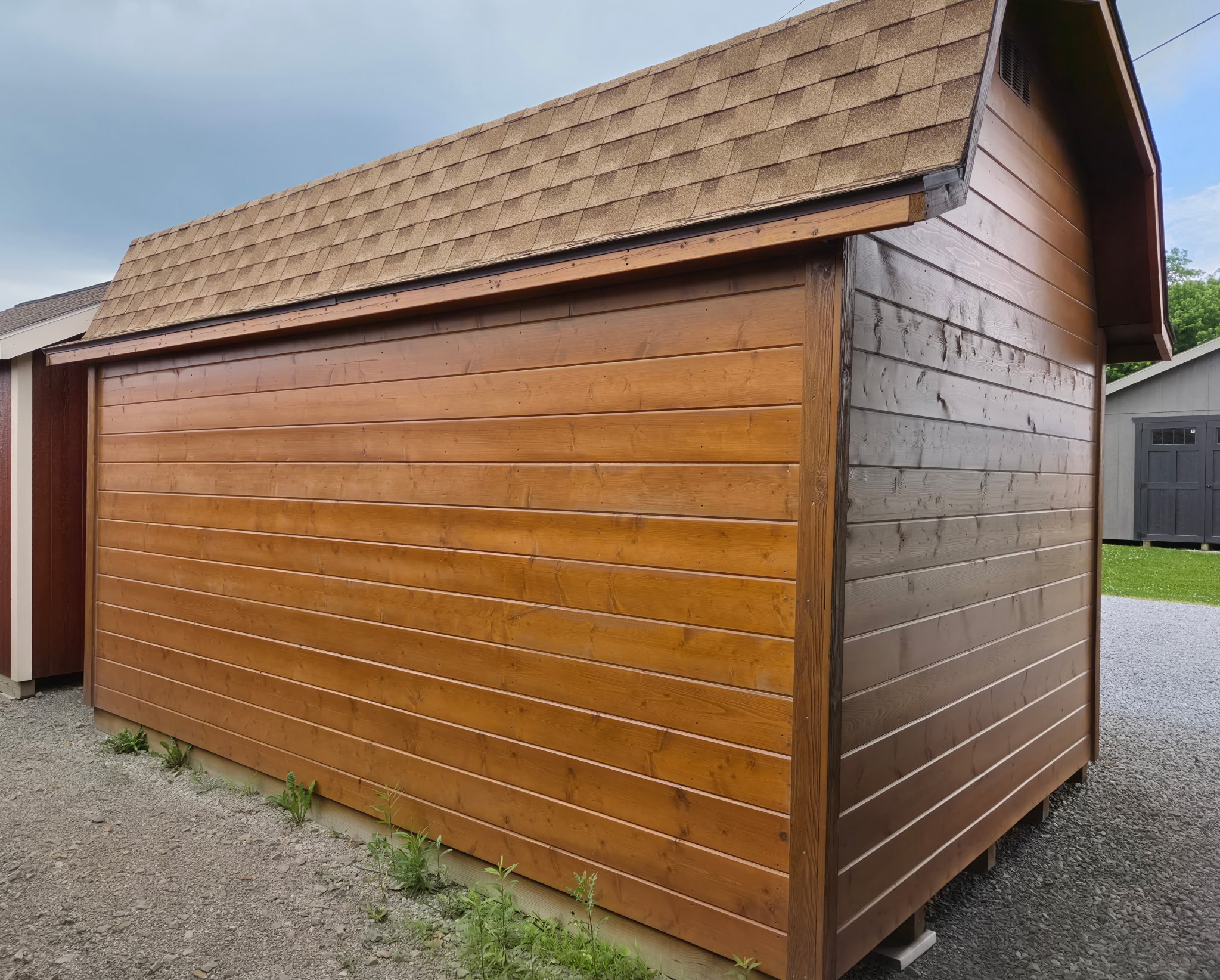 #48 10'x16’ Pine Hi-wall Barn Display Model 7’ walls
