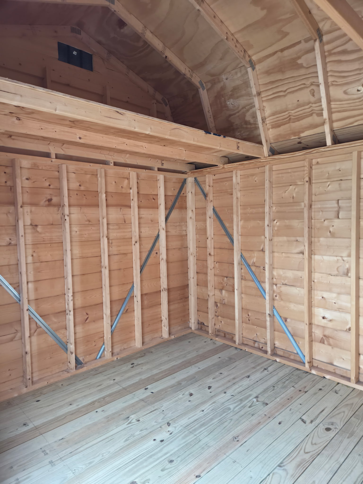 #48 10'x16’ Pine Hi-wall Barn Display Model 7’ walls