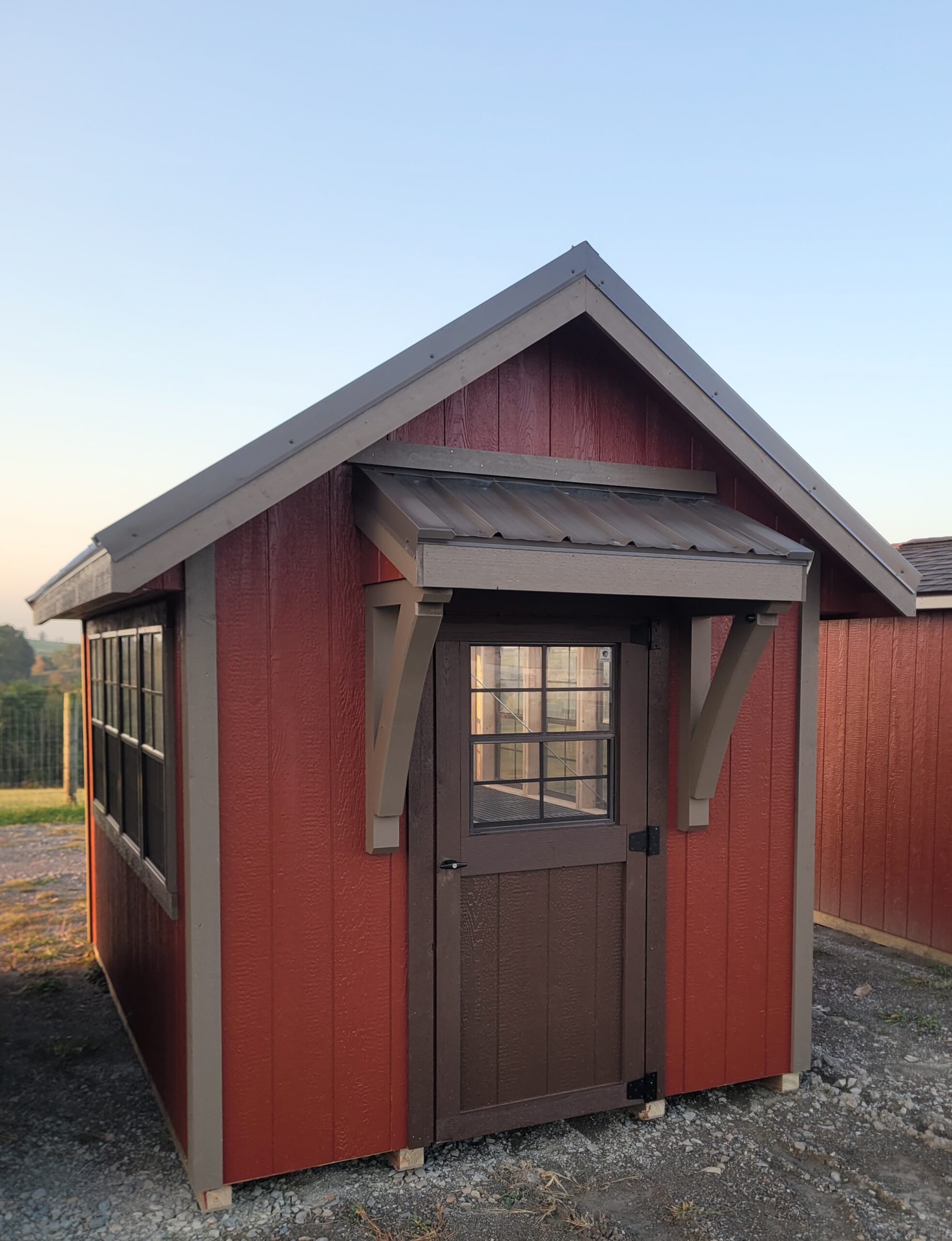 #43 8’x12′ 6ft wall Greenhouse