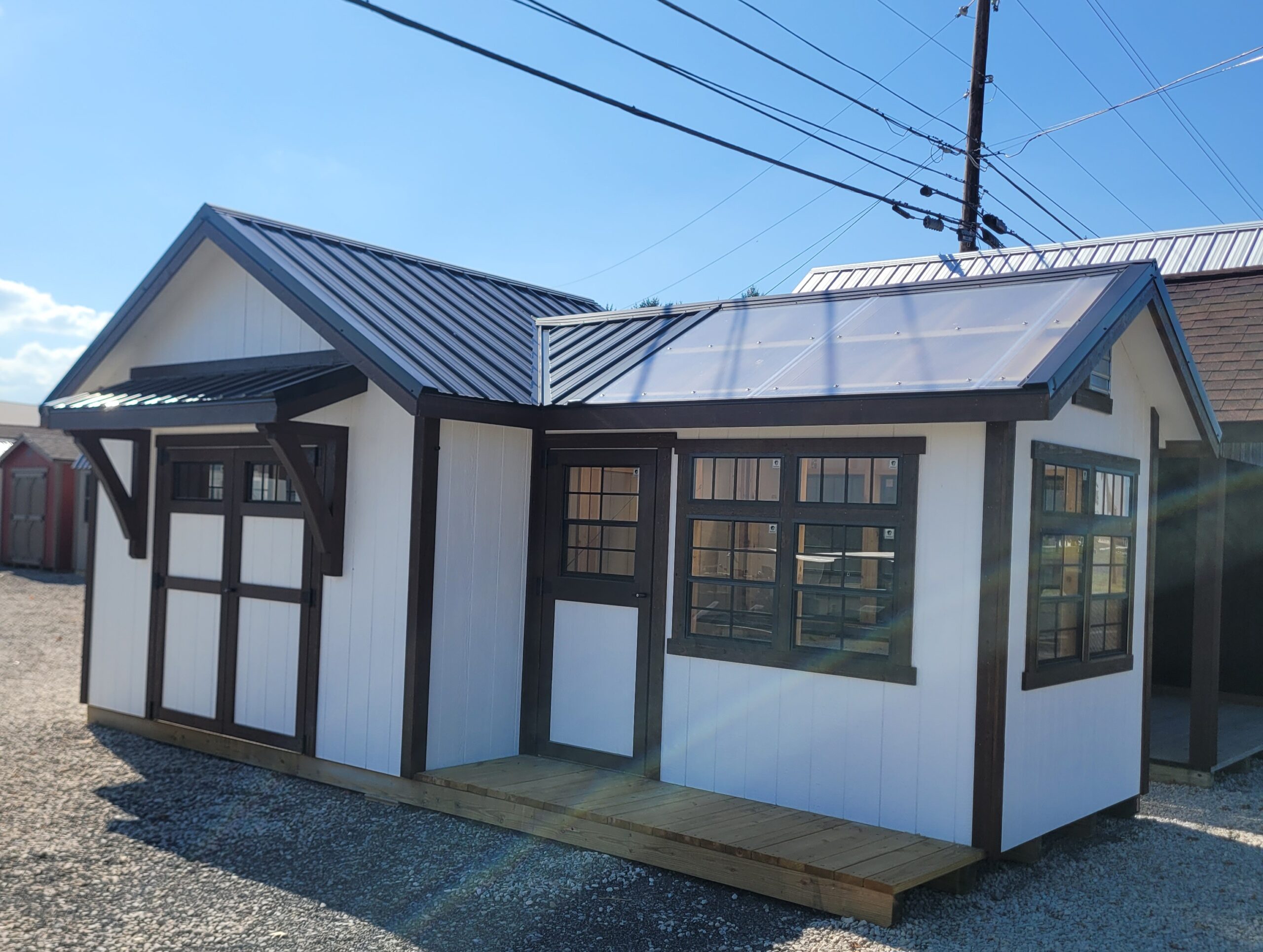 #35 12’x24′ Storage shed / Greenhouse combo